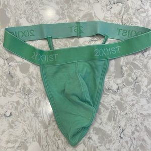 Cotton pouch thong
